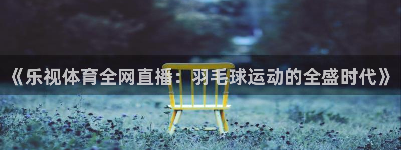 《乐视体育全网直播：羽毛球运动的全盛时代》